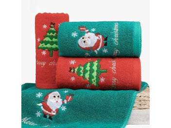 Listing 3 of 9 for Large Christmas Hand Towels For Bathroom Cotton Christmas Kitchen Towels