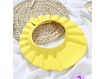 Listing 6 of 9 for Girl Boy Safe Shampoo Shower Bathing Bath Protect Soft Cap Hat For Baby Wash