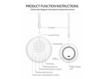 Listing 6 of 9 for White Noise Machine With 10 Natural Sounds Timed Shutdown Baby Care Sleeping