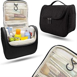 Listing 4 of 5 for Size: 24 X 19.5 X 12.5 Cm Black Toiletry Bags Vanity And Cosmetic Bags With
