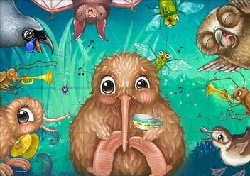 Listing 3 of 3 for Kuri & Friends Floor Puzzle - Large