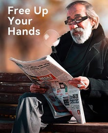 Listing 2 of 4 for Hands Free Neck Magnifier Magnifying Glass For Reading Sewing Cross Stitch