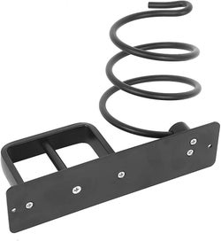 Listing 4 of 5 for Hair Dryer Holder Hair Dryer Holder With Cable Holder For Drilling Chrome/blac