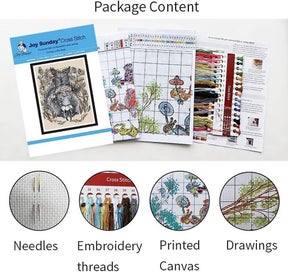 Listing 2 of 4 for 14ct Unprinted Cross Stitch Kits 44cm X 36cmneedlework Embroidery Kits Dmc Th