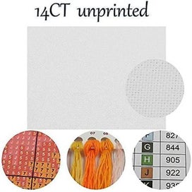 Listing 3 of 4 for 14ct Unprinted Cross Stitch Kits 44cm X 36cmneedlework Embroidery Kits Dmc Th