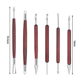 Listing 3 of 5 for 11 Pcs Clay Sculpting Set Wooden Handle Clay Pottery Sculpting Tools Diy Woode