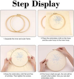 Listing 3 of 5 for Woman Embroidery Starter Kit Diy Cross Stitch Embroidery Starter Kit With Emb