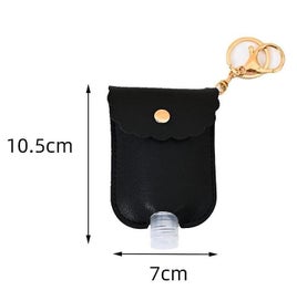 Listing 5 of 5 for Portable Sanitizer Hand Sanitizer Key Ring Leather Case