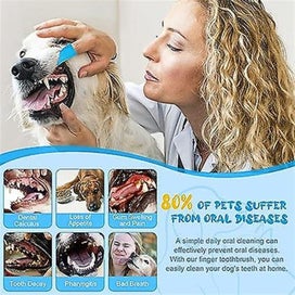 Listing 5 of 5 for 6 Pieces Dog Toothbrush 360 Silicone Pet Toothbrush For Cleaning Teeth Denta