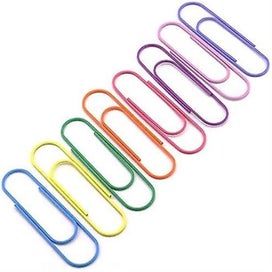 Listing 3 of 5 for Pack Of 30 4 Inch Extra Large Paper Clips 100mm Cute Paper Pins Multicolor Boo