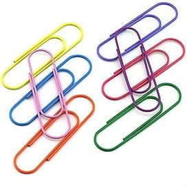 Listing 4 of 5 for Pack Of 30 4 Inch Extra Large Paper Clips 100mm Cute Paper Pins Multicolor Boo