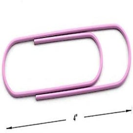Listing 5 of 5 for Pack Of 30 4 Inch Extra Large Paper Clips 100mm Cute Paper Pins Multicolor Boo
