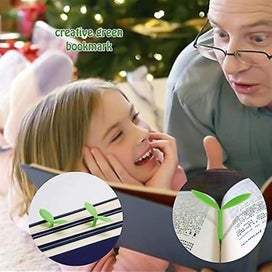 Listing 3 of 5 for 6 Pcs Sprout Bookmarks Little Green Bookmarks Sprouting Leaf Bookmarks Sili