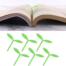 Listing 5 of 5 for 6 Pcs Sprout Bookmarks Little Green Bookmarks Sprouting Leaf Bookmarks Sili