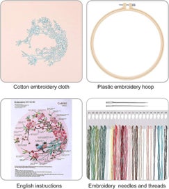 Listing 3 of 3 for Embroidery Starter Kit Diy Cross Stitch Embroidery Starter Kitembroidery Sta