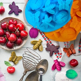 Listing 4 of 5 for 2 Pcs 3d Silicone Cake Molds8-cavity Insect Muffin Mould Kitchen Pastry Bakin