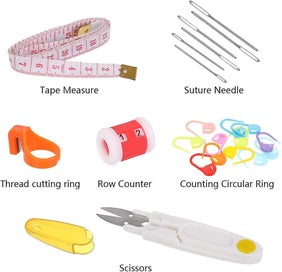 Listing 3 of 5 for 35 Pcs Crochet Hooks Crochet Kit Ergonomic Crochet Hook Set With Colorful Soft