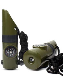 Listing 5 of 5 for Emergency Survival Whistle 7-in-1 Multifunction Safety Whistle Flashlight Com