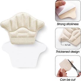 Listing 2 of 5 for 2 Pairs Of Heel Grips For Loose Shoes Non-slip Heel Pads Blister Liner Self