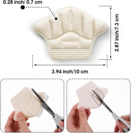 Listing 3 of 5 for 2 Pairs Of Heel Grips For Loose Shoes Non-slip Heel Pads Blister Liner Self