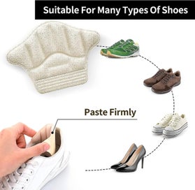 Listing 5 of 5 for 2 Pairs Of Heel Grips For Loose Shoes Non-slip Heel Pads Blister Liner Self