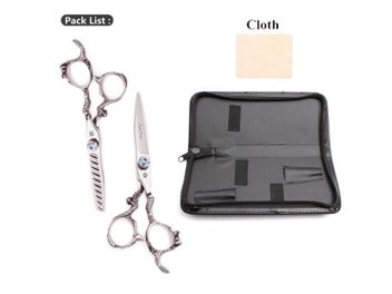 Listing 7 of 9 for Hair Scissors 6" Japan 440C Purple Dragon Professional Shears Set Z9006
