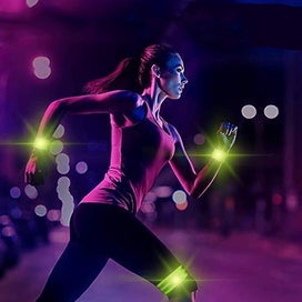 Listing 4 of 5 for Set Of 4 Reflective Tape Armband Safety High Visibility Running Bike Wristband