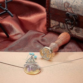 Listing 3 of 5 for Lot Of 1 Set Diy Letter Alphabet Scrapbook Stamp Seal Brass Letter Seal Stamp