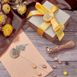 Listing 4 of 5 for Lot Of 1 Set Diy Letter Alphabet Scrapbook Stamp Seal Brass Letter Seal Stamp