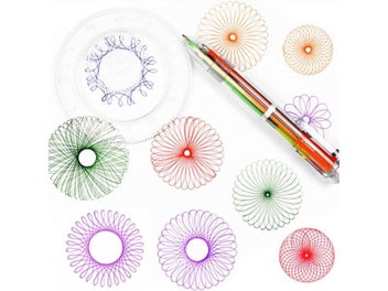 Listing 5 of 10 for 22/4/1PC Spirograph Ruler Drawing Scratch Painting Toys Interlocking Gears
