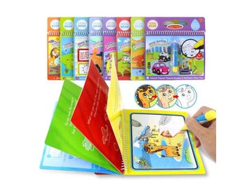 Listing 3 of 10 for Magic Water Drawing Book Magic Pen Drawing Toys Montessori Early Ed Toys For