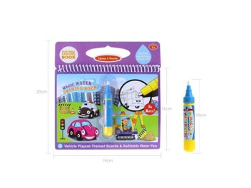Listing 4 of 10 for Magic Water Drawing Book Magic Pen Drawing Toys Montessori Early Ed Toys For