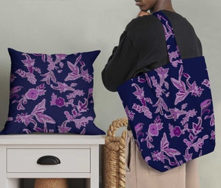 Listing 5 of 6 for Soimoi Pink Fabric - By the Yard - 54 Inch Wide - Florals Print Fabric -