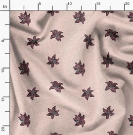 Listing 2 of 6 for Soimoi Pink Fabric - By the Yard - 54 Inch Wide - Florals Print Fabric -