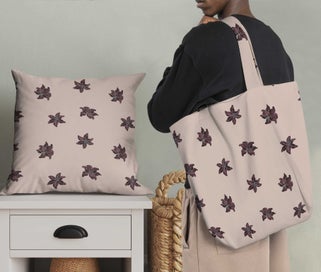 Listing 5 of 6 for Soimoi Pink Fabric - By the Yard - 54 Inch Wide - Florals Print Fabric -