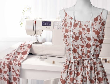 Listing 6 of 6 for Soimoi Pink Fabric - By the Yard - 54 Inch Wide - Florals Print Fabric -