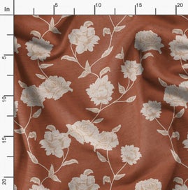 Listing 2 of 6 for Soimoi Pink Fabric - By the Yard - 54 Inch Wide - Florals Print Fabric -