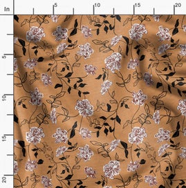 Listing 2 of 6 for Soimoi Pink Fabric - By the Yard - 54 Inch Wide - Florals Print Fabric -