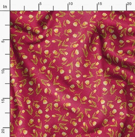 Listing 2 of 6 for Soimoi Pink Fabric - By the Yard - 54 Inch Wide - Florals Print Fabric -