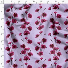 Listing 4 of 6 for Soimoi Pink Fabric - By the Yard - 54 Inch Wide - Florals Print Fabric -