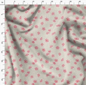 Listing 4 of 6 for Soimoi Pink Fabric - By the Yard - 54 Inch Wide - Florals Print Fabric -