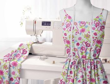 Listing 6 of 6 for Soimoi Pink Fabric - By the Yard - 54 Inch Wide - Florals Print Fabric -