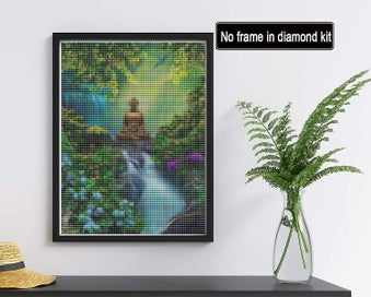 Listing 2 of 4 for Diamond Painting 5d Diamond Painting Waterfall Buddha Statue 30x40cm Diy Cryst
