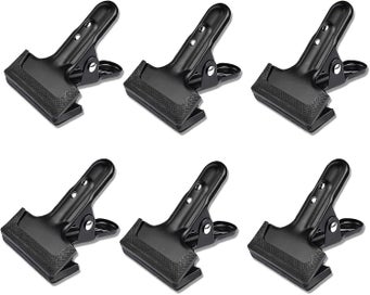 Listing 1 of 5 for 6 Pack Metal Spring Clips For Photos Spring Clips Strong Metal Clips Black