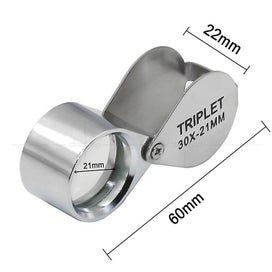 Listing 2 of 3 for 3pcs Illuminated Jewelry Loop Magnifier 10x 20x 30x Magnifying Glass Jewelers