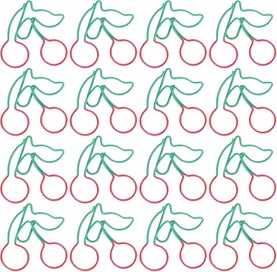 Listing 1 of 5 for 20 Cherry Shaped Paperclips Cherry Shaped Metal Paperclip Bookmarks Personal