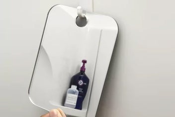 Listing 2 of 6 for Bathroom Wall Hanging Fogless Shower Mirror Rust-Proof Removable Bathroom Mirror