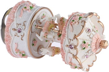 Listing 3 of 5 for Music Boxes For Girls 3 Rotating Horses Windup Melody Castle In The Sky Color
