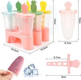 Listing 2 of 5 for Ice Cream Molds Set Of 6 Family Ice Cream Molds Popsicle Molds Popsicle Mol