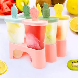 Listing 4 of 5 for Ice Cream Molds Set Of 6 Family Ice Cream Molds Popsicle Molds Popsicle Mol